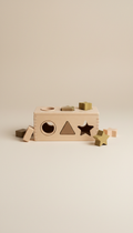 Montessori Shape Sorter with Walnut Accents