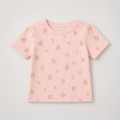Rose Petal Pointelle Tee