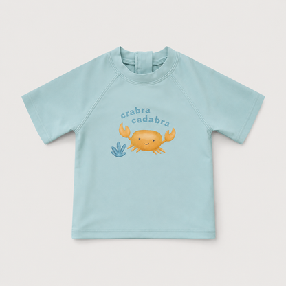 Sage Tide Short-Sleeve Swim Top