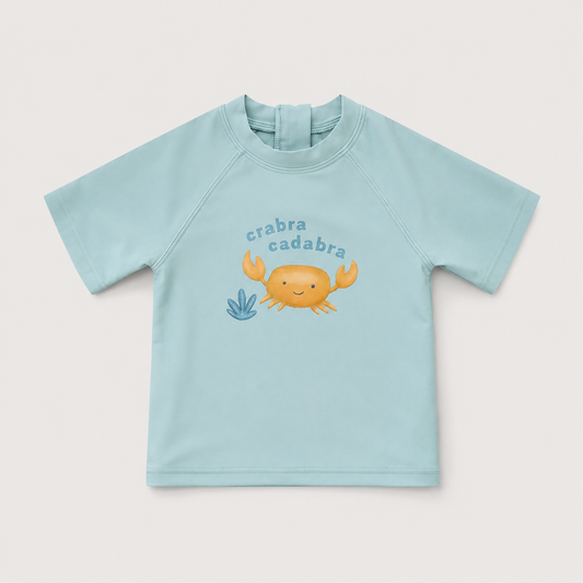 Sage Tide Short-Sleeve Swim Top