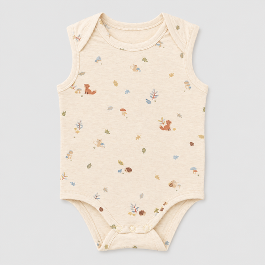 Sand Woodland Sleeveless One-Piece