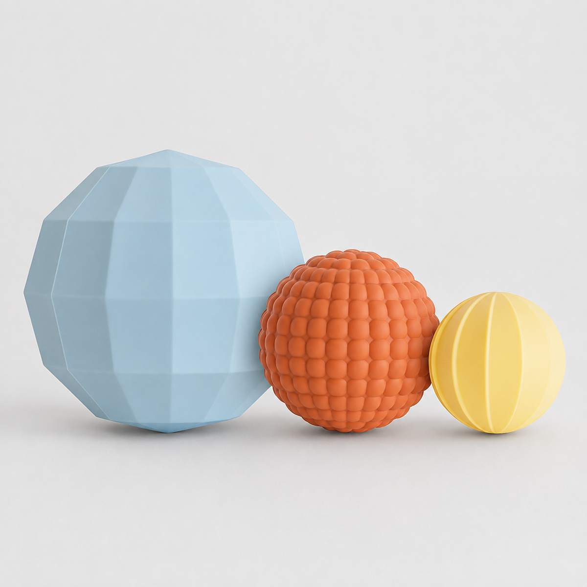 Textured Nesting Sphere Set