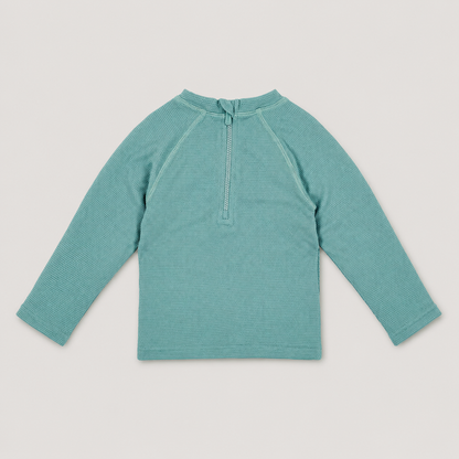 Moss Waffle Long-Sleeve Sun Top